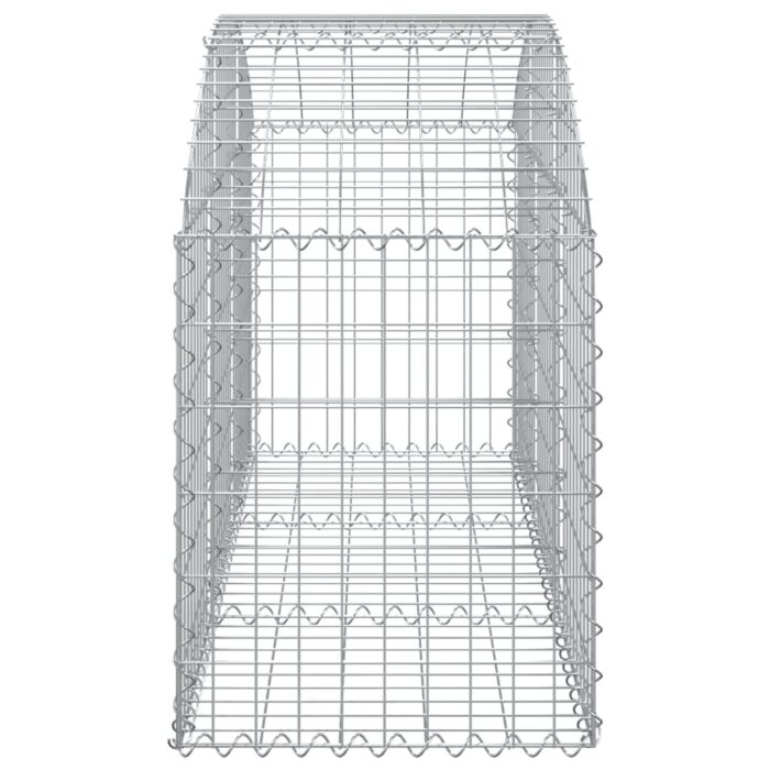 Panier de gabions arqué 150x50x60/80 cm Fer galvanisé – Image 2