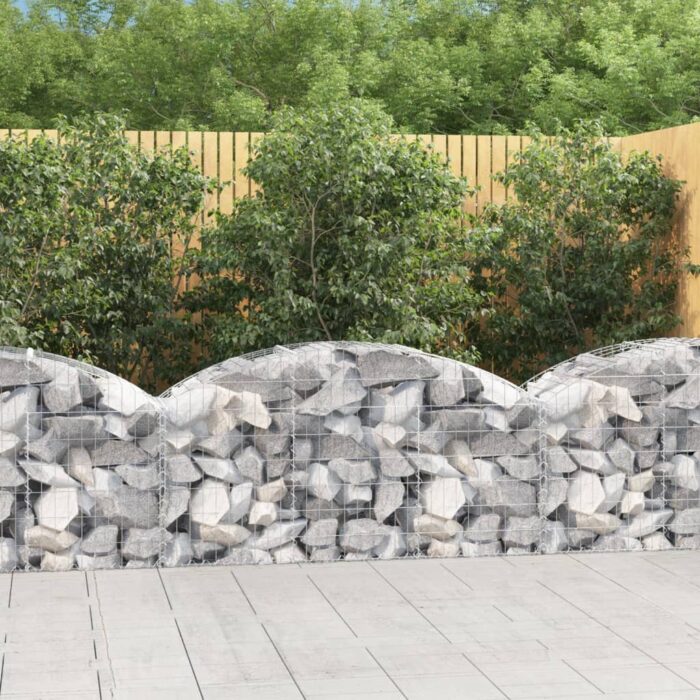 Panier de gabions arqué 150x50x60/80 cm Fer galvanisé – Image 1