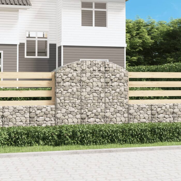Panier de gabions arqué 150x50x140/160 cm Fer galvanisé – Image 1