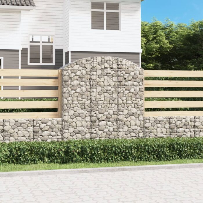 Panier de gabions arqué 150x50x160/180 cm Fer galvanisé – Image 1