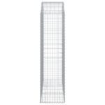 Panier de gabions arqué 150x50x180/200 cm Fer galvanisé – Image 2