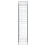 Panier de gabions arqué 150x50x200/220 cm Fer galvanisé – Image 2