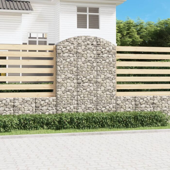 Panier de gabions arqué 150x50x200/220 cm Fer galvanisé – Image 1