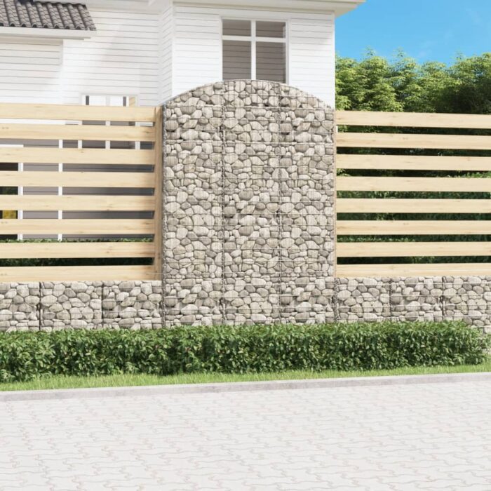 VXL8720845651244_m_en_hd_1.jpg Panier de gabions arqué 150x50x220/240 cm Fer galvanisé – Image 1