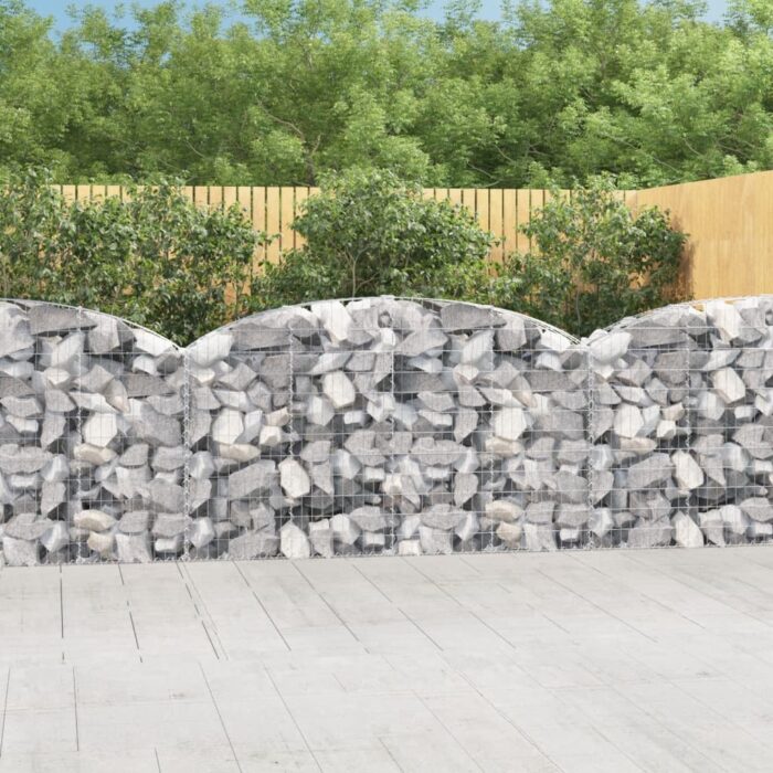 VXL8720845651282_m_en_hd_1.jpg Panier de gabions arqué 200x30x100/120 cm Fer galvanisé – Image 1