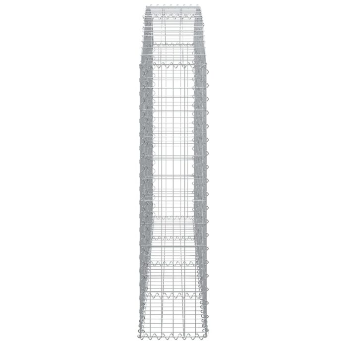 Panier de gabions arqué 200x30x120/140 cm Fer galvanisé – Image 2