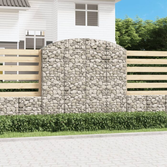 VXL8720845651329_m_en_hd_1.jpg Panier de gabions arqué 200x30x180/200 cm Fer galvanisé – Image 1