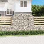 Panier de gabions arqué 200x50x160/180 cm Fer galvanisé