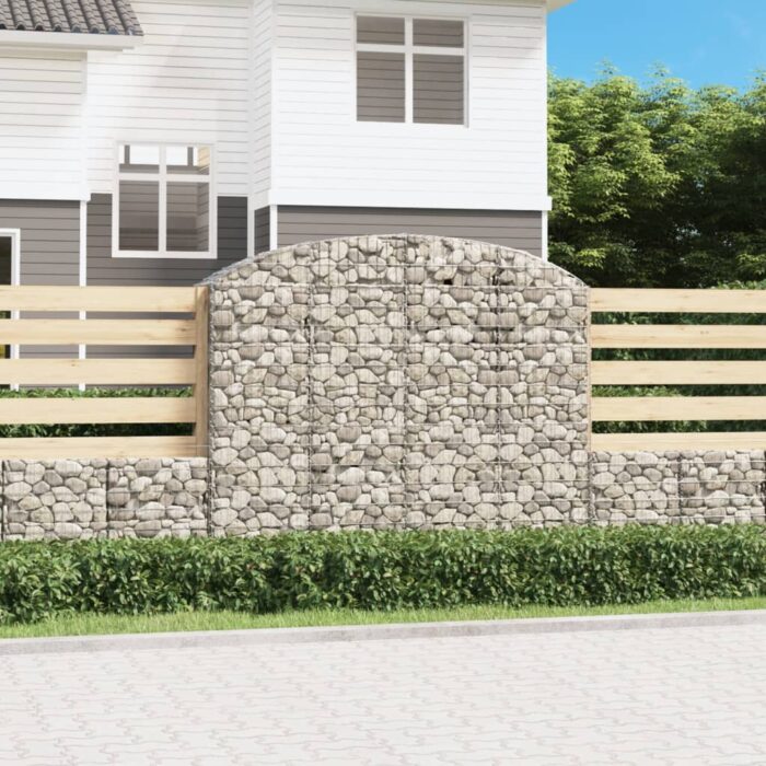 Panier de gabions arqué 200x50x160/180 cm Fer galvanisé – Image 1