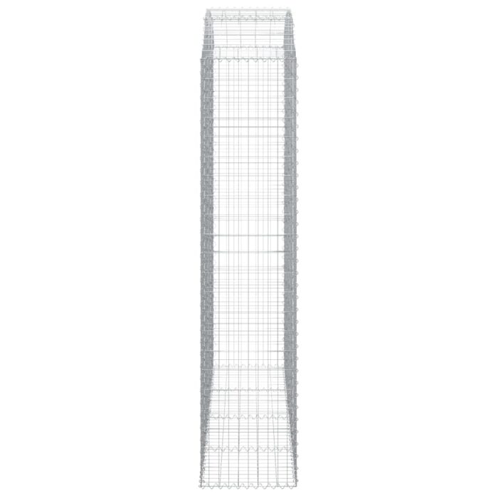 Panier de gabions arqué 200x50x220/240 cm Fer galvanisé – Image 2