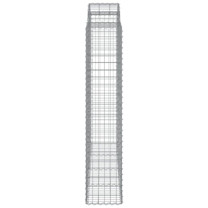 Panier de gabions arqué 200x50x200/220 cm Fer galvanisé – Image 2