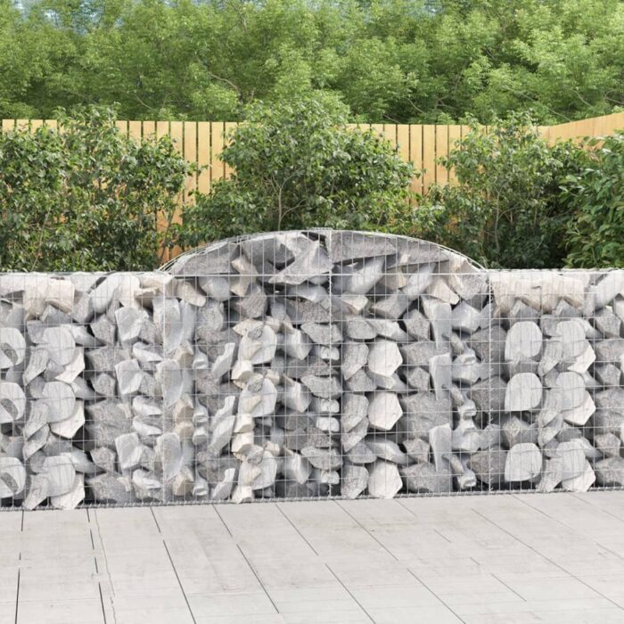 Panier de gabions arqué 300x50x100/120 cm Fer galvanisé – Image 1