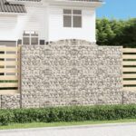 Panier de gabions arqué 300x50x200/220 cm Fer galvanisé