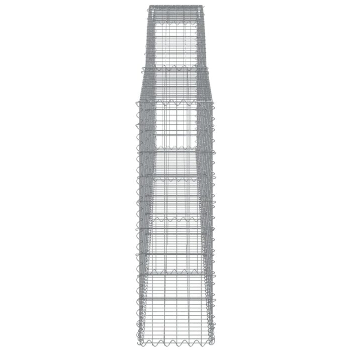 Panier de gabions arqué 400x30x100/120 cm Fer galvanisé – Image 2