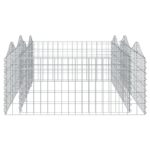 Lit surélevé à gabions arqué 200x100x50 cm Fer galvanisé – Image 2