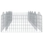 Lit surélevé à gabions arqué 400x100x50 cm Fer galvanisé – Image 2