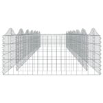 Lit surélevé à gabions arqué 600x100x50 cm Fer galvanisé – Image 2