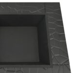 Foyer avec tisonnier 79x79x46,5 cm XXL acier – Image 5
