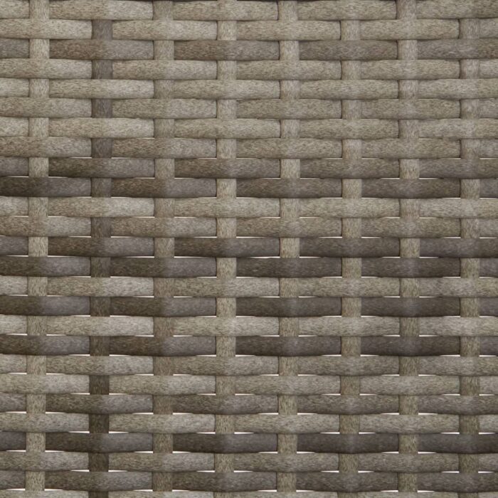 Banc de jardin à 3 places avec coussins Gris Résine tressée – Image 6