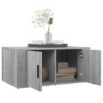 Table basse Sonoma gris 80x50x36 cm Bois d'ingénierie – Image 2