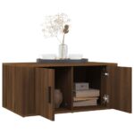 Table basse Chêne marron 80x50x36 cm Bois d'ingénierie – Image 2
