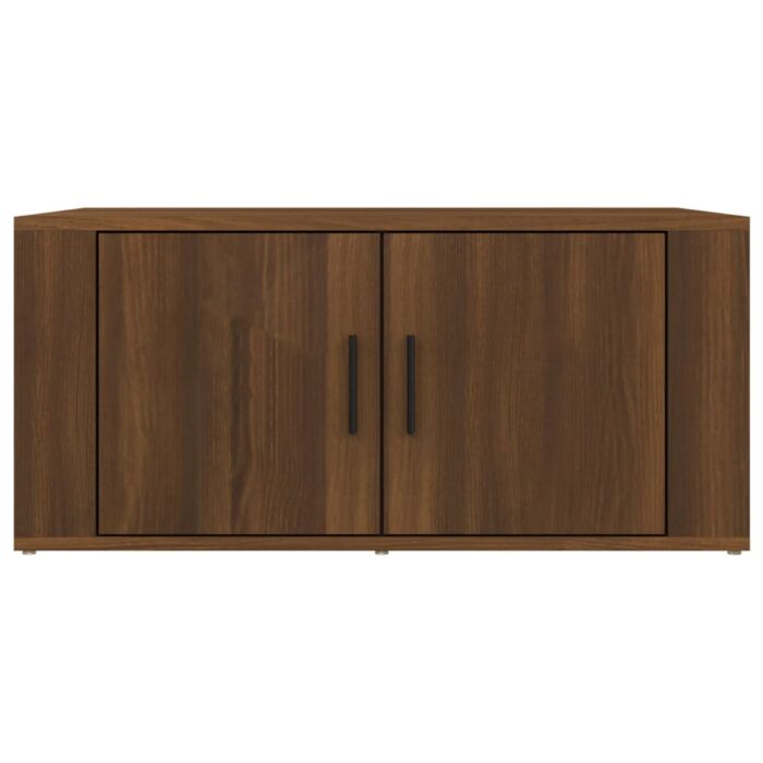 Table basse Chêne marron 80x50x36 cm Bois d'ingénierie – Image 3