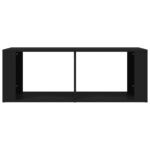 Table basse Noir 100x50x36 cm Bois d'ingénierie – Image 3