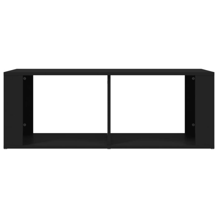 Table basse Noir 100x50x36 cm Bois d'ingénierie – Image 3