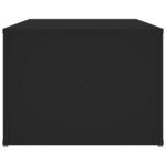 Table basse Noir 100x50x36 cm Bois d'ingénierie – Image 4