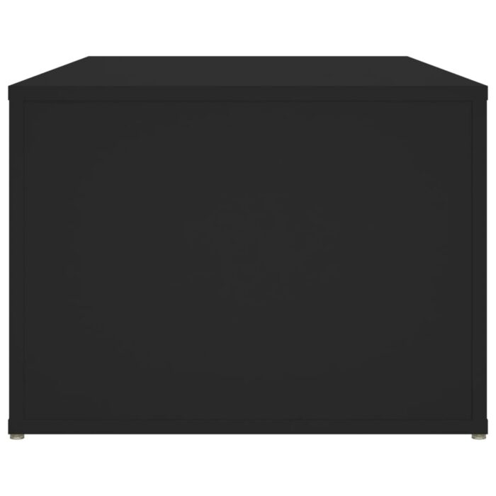 Table basse Noir 100x50x36 cm Bois d'ingénierie – Image 4