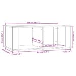Table basse Sonoma gris 100x50x36 cm Bois d'ingénierie – Image 6