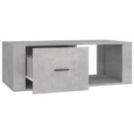 Table basse Gris béton 100x50,5x35 cm Bois d'ingénierie – Image 5