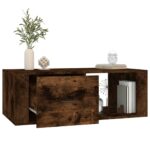 Table basse Chêne fumé 100x50,5x35 cm Bois d'ingénierie – Image 3