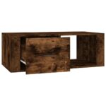 Table basse Chêne fumé 100x50,5x35 cm Bois d'ingénierie – Image 5