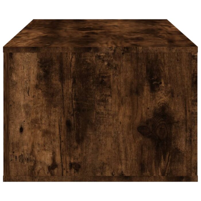 Table basse Chêne fumé 100x50,5x35 cm Bois d'ingénierie – Image 6
