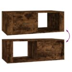 Table basse Chêne fumé 100x50,5x35 cm Bois d'ingénierie – Image 7