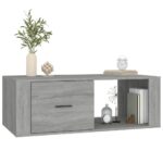 Table basse Sonoma gris 100x50,5x35 cm Bois d'ingénierie – Image 2
