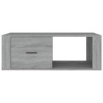 Table basse Sonoma gris 100x50,5x35 cm Bois d'ingénierie – Image 4