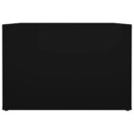 Table de chevet Noir 57x55x36 cm Bois d’ingénierie – Image 4