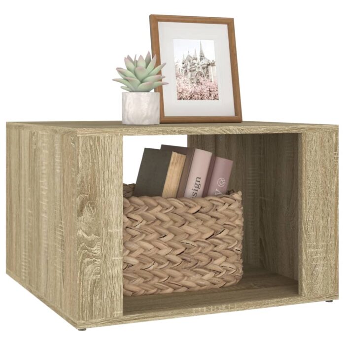Table de chevet Chêne sonoma 57x55x36 cm Bois d'ingénierie – Image 2