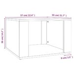 Table de chevet Chêne sonoma 57x55x36 cm Bois d'ingénierie – Image 6