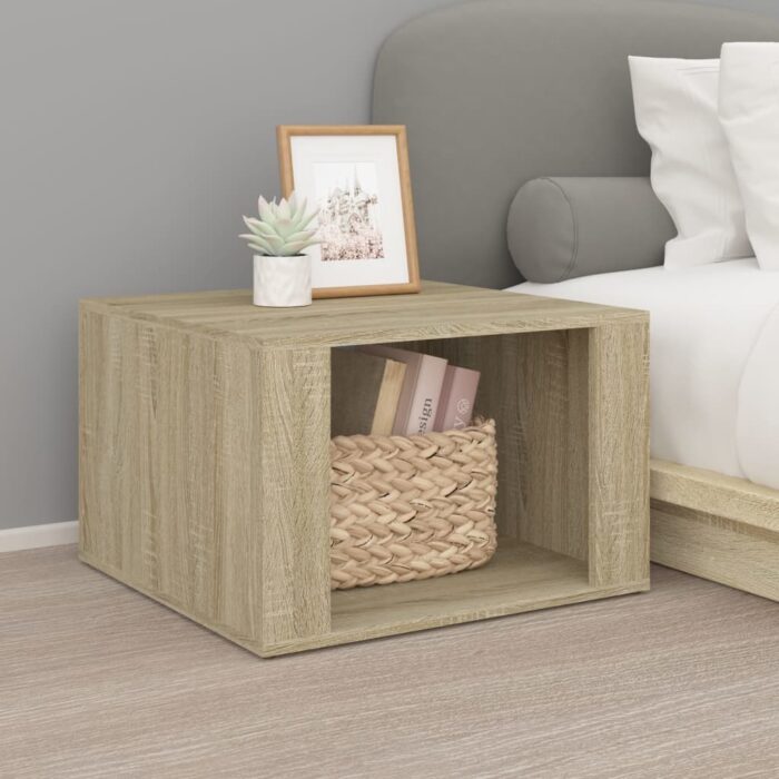 VXL8720845667207_m_en_hd_1.jpg Table de chevet Chêne sonoma 57x55x36 cm Bois d'ingénierie – Image 1