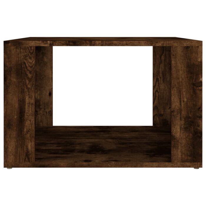 Table de chevet Chêne fumé 57x55x36 cm Bois d'ingénierie – Image 3