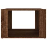 Table de chevet Chêne marron 57x55x36 cm Bois d'ingénierie – Image 3