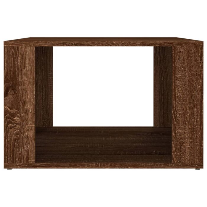 Table de chevet Chêne marron 57x55x36 cm Bois d'ingénierie – Image 3