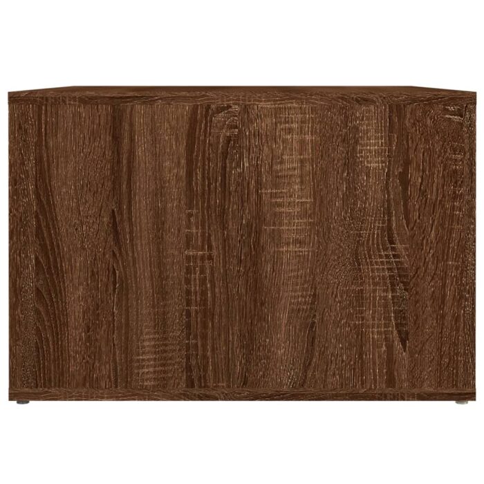 Table de chevet Chêne marron 57x55x36 cm Bois d'ingénierie – Image 4