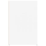 Bureau Blanc 100x49x75 cm Bois d'ingénierie – Image 6
