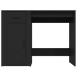 Bureau Noir 100x49x75 cm Bois d'ingénierie – Image 4