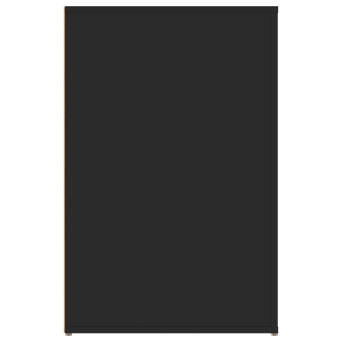Bureau Noir 100x49x75 cm Bois d'ingénierie – Image 6