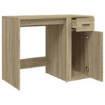 Bureau Chêne sonoma 100x49x75 cm Bois d'ingénierie – Image 5